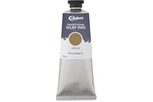 CALIGO Cranfield Traditional Relief Ink - Gold, 75 ml
