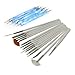 NYKKOLA 15Pcs Nail Art Design Painting Drawing Brushes White + 5 X 2 Way Marbleizing Dotting Pen Tools Set