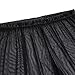 FEESHOW Men's See-Through Mesh Loose Shorts Underwear Cover up Boxer Trunks Black Medium