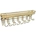Sorbus® Jewelry Organizer Holder, Mail & Key Rack, 13 Hook Wall Mounted Storage Shelf - Perfect for Jewelry, Accessories, Beauty Products, Mail, Keys, and Much More! (Gold)