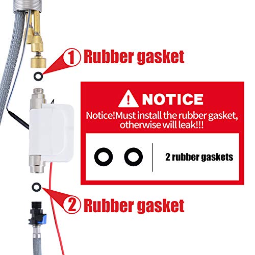 HGN Touch Activated Kitchen Faucets with Pull Down Sprayer,Single