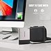 ProCase Carrying Case for Samsung T5 T3 SSD, Compact Hard Shockproof Carry Case for T5 / T3 / T1 Portable SSD 250GB 500GB 1TB 2TB USB 3.1 Type C Hard Drive –Black