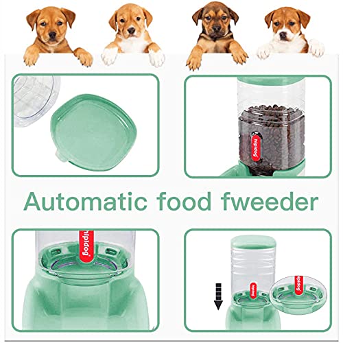 UniqueFit Pets Cats Dogs Automatic Waterer and Food Feeder 3.8 L with 1 Water Dispenser and 1 Pet Automatic Feeder - Image 4