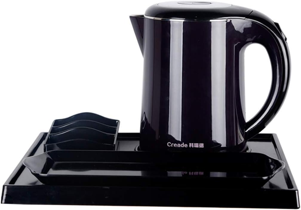 electric kettle Food grade safety stainless steel mini 1.2L teapot Strix control Quick boiled kettle Three special safety protection with tray hotel