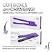 Herstyler Tourmaline 1 Inch Flat Iron - Dual Voltage Straightener - Flat Iron with Floating Plates - Adding Versatility to Style - (Purple)