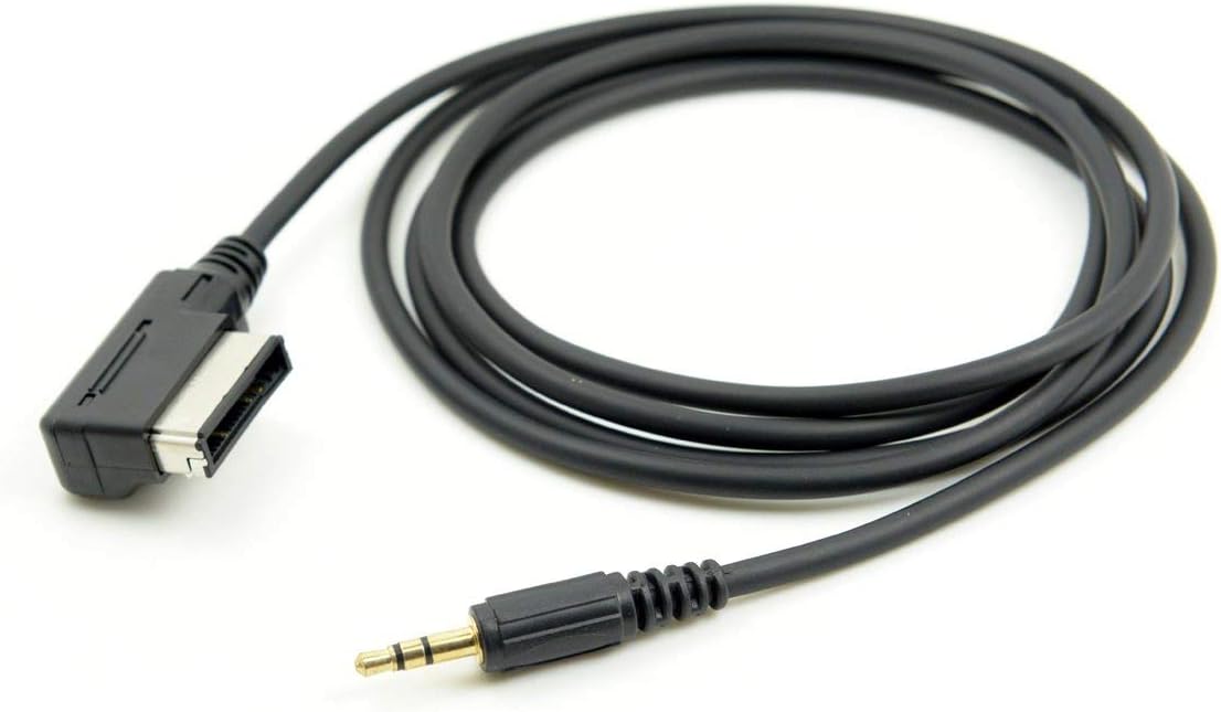 Car Media in AMI MDI Interface to Stereo 3.5mm Audio Aux Adapter Cable for Cell Phone Compatible for Mercedes Benz