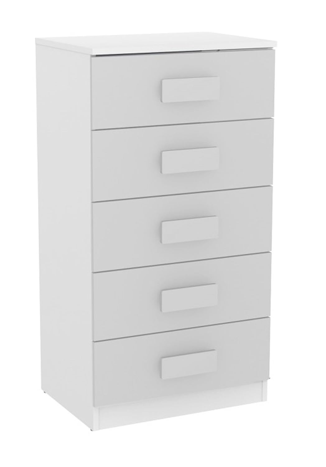 Pegane Children S Chest Of Drawers With 5 Drawers White Grey 54 6