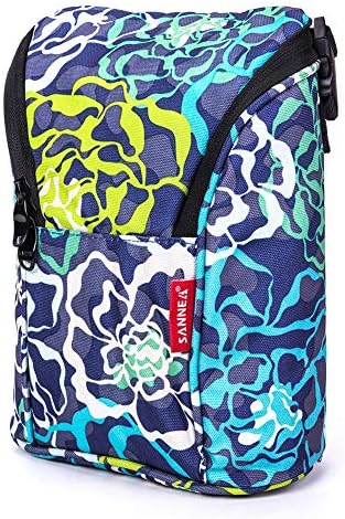 Giki Baby Bottle Bag Breastmilk Cooler Insulated Lunch Bag for Travel with Adjustable Strap and two-way zippers - Blue&yellow