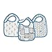 aden + anais Snap Bib, 100% Cotton Muslin, Soft Absorbent 3 Layers, Adjustable, 9” X 13”, 3 Pack, Whiz Kid