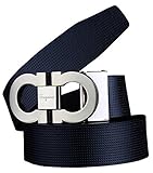 Proea Men's Fashion Smooth Leather Buckle Belt Strap Waistband