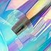 Moyishi 17.7''x39.3'' Glossy Laser Rainbow Peel and Stick Adhesive Wraps Art Decorations DIY