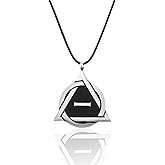 Klyxosh Therian Necklace, Stainless Steel Therian Pride Symbol Pendant, Identity Necklace for Therianthropy