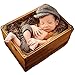 Baby Photography Props Newborn Boy Photo Shoot Outfits Infant Gentleman Suit Lattice Rompers Hats (Coffee)