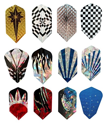 10 Sets/30 Pcs Slim Dart Flights Sets Brand New Long Life Wholesale 2D Aluminum Laser Bling Darts Flights RICH VARIETY Designs