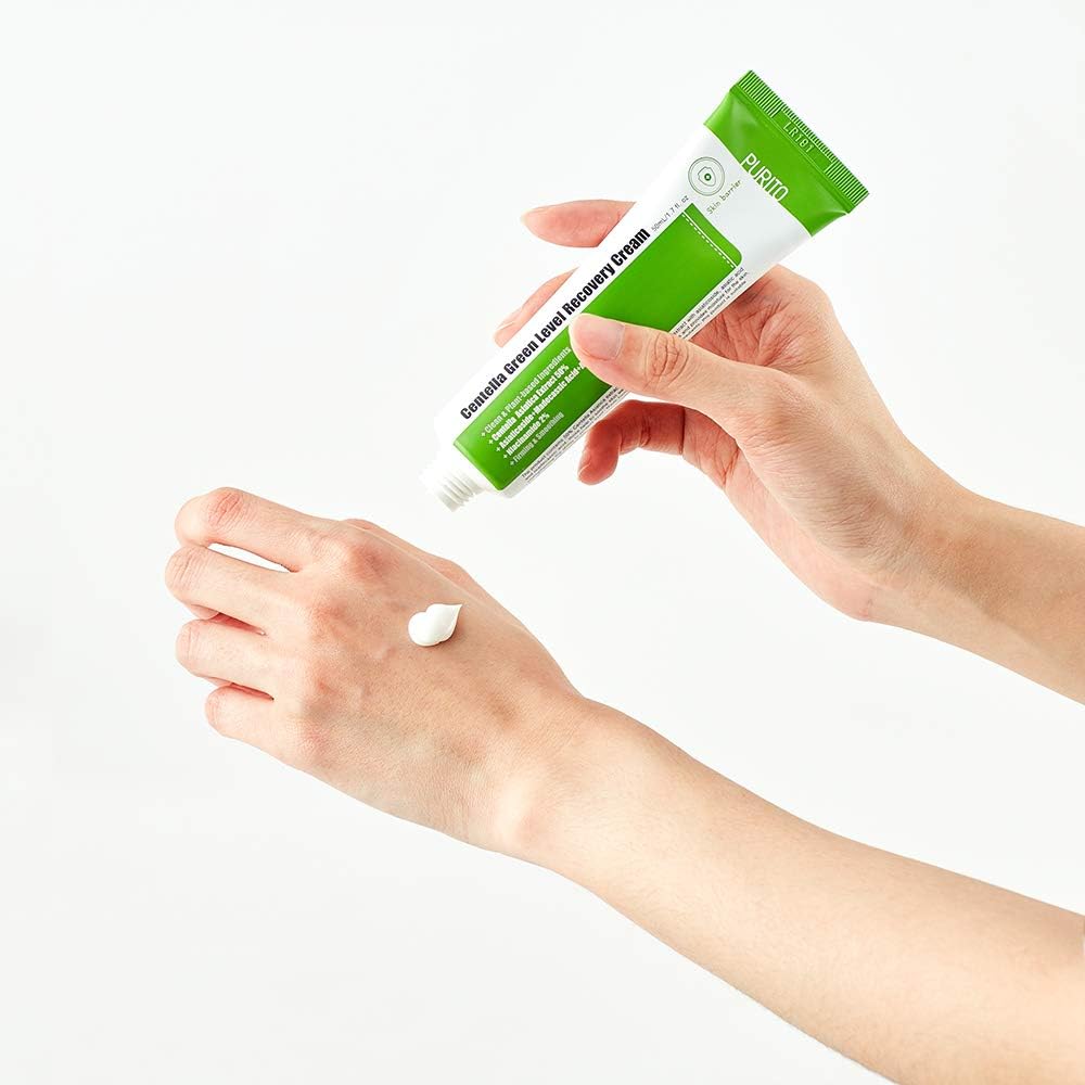 PURITO, Centella Green Level Recovery Cream 50ml/ 1.7 fl.oz Cica face cream, Sensitive skin, Age Spots, Skin Tone, Firming, soothing - Image 4