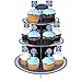 Blue Orchards Police Party Cupcake Stand & Pick Kit, Police Party Supplies, Police Decorations, Birthdays, Cake Decorations