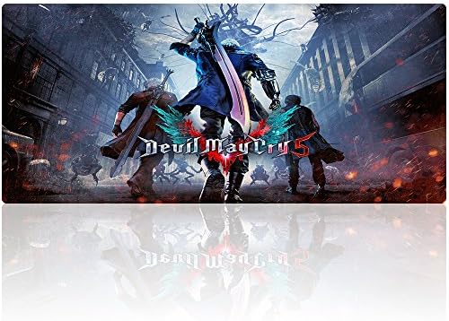 Temor Mouse Mat Large Economy Gaming Mouse Pad World Map Laptop Mouse Mat Black (90x40 devilmay011)