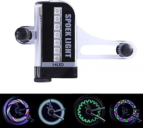 Leadbike Bicycle Accessories 14 LED Waterproof Motorcycle Cycling Bike Wheel Light Signal Tire Spoke Light 30 Changes