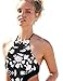 PEGGYNCO Womens Backless Floral Print One-piece Swimwear