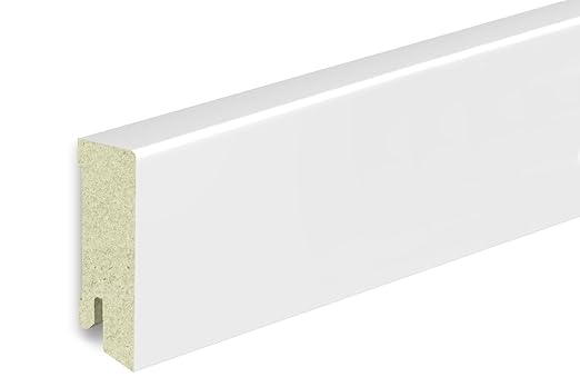 KGM Küchenleiste weiß 60mm | Modern Fussleiste Küche weiss