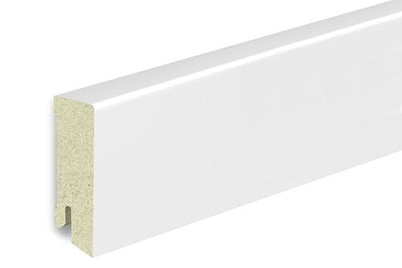 KGM Küchenleiste weiß 60mm | Modern Fussleiste Küche weiss