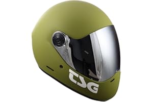 TSG - Pass Pro Full-face Helmet w/Two Visors | Performance Helmet for Downhill Skateboarding, E-Skating, E-Onewheeling, Longboarding | Compact, Aerodynamic | Scratch Proof Visor, Nose Ports, Anti Fog