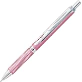 Pentel EnerGel Alloy RT Premium Liquid Gel Pen, (0.7mm), Medium Line, Pink Barrel, Black Ink (BL407P-A)