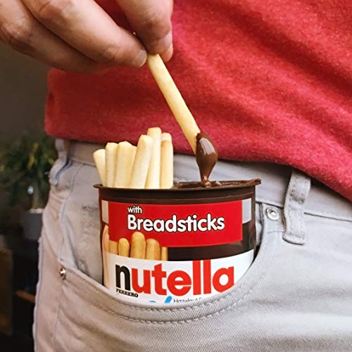 image for Nutella and Go Snack Packs, Chocolate Hazelnut Spread with Breadsticks