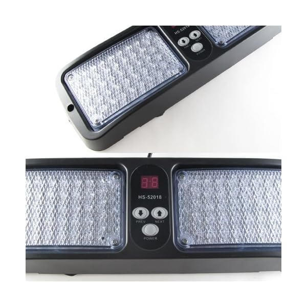 Aurnoc-New-Commercial-Truck-Boat-Car-86-LED-Strobe-Lights-Car-Flash-Emergency-Waring-Light-12-Flash-Modes-Available-in-Blue-Amber-White-Red-Red-Blue