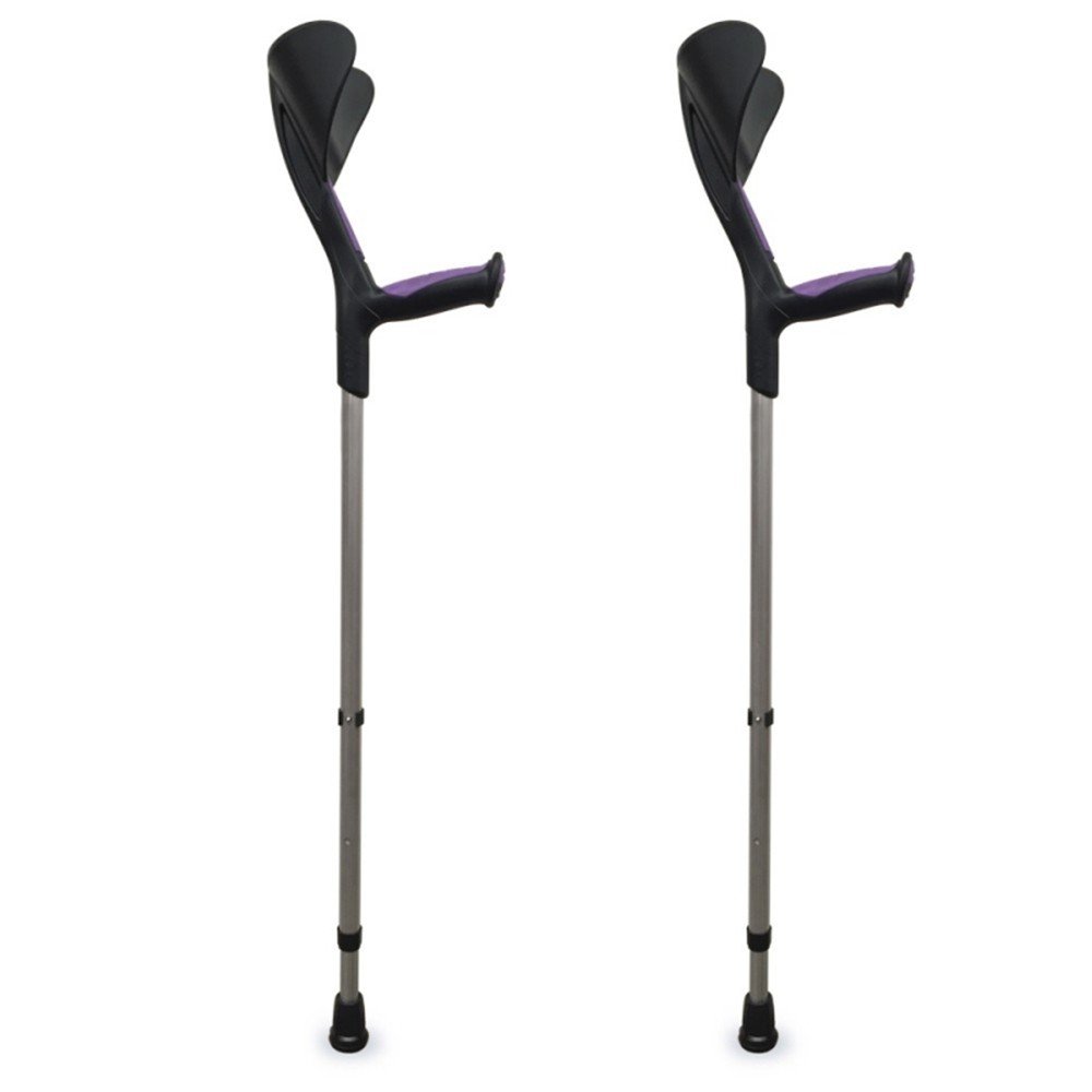 2 Advance Crutches Pack Anatomic Rubber Handle Purple Amazon.co.uk Health & Personal Care