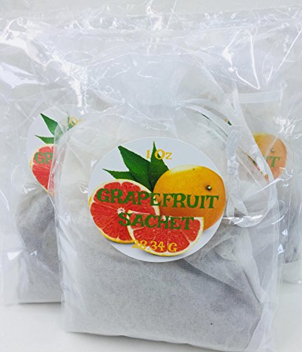 Grapefruit Sachet bag 1 oz each. 5 pz pack tea bag in organza individually packed
