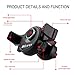 IKOPO One Touch Air Vent Car Mount Holder Cradle for iPhone 7 7 Plus/ 6s Plus/6s/6, Samsung Galaxy S8 Edge S7 S6 Note 5, Nexus 6,Smartphones(Black)