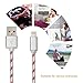 HAllein Certified 2 Pack 10 Feet Nylon Braided 8 Pin Lightning to USB Cable