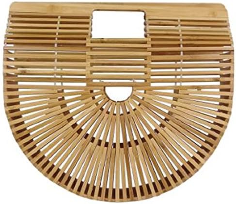 Retro Sun Ray Picnic Ark Clutch Natural Bag - Large