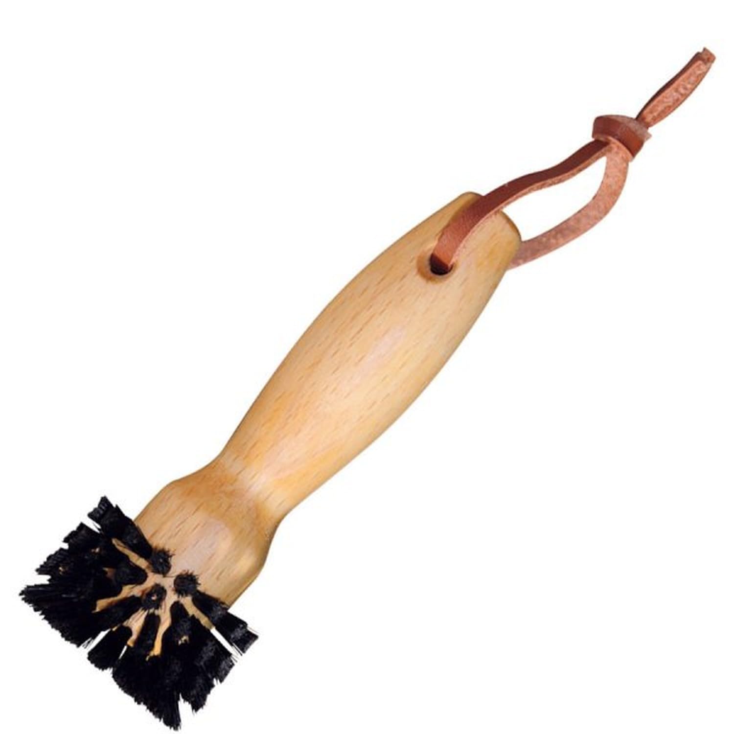 Socket Brush for Sockets Cleaning Round Brush Raw Hair Beech Wood
