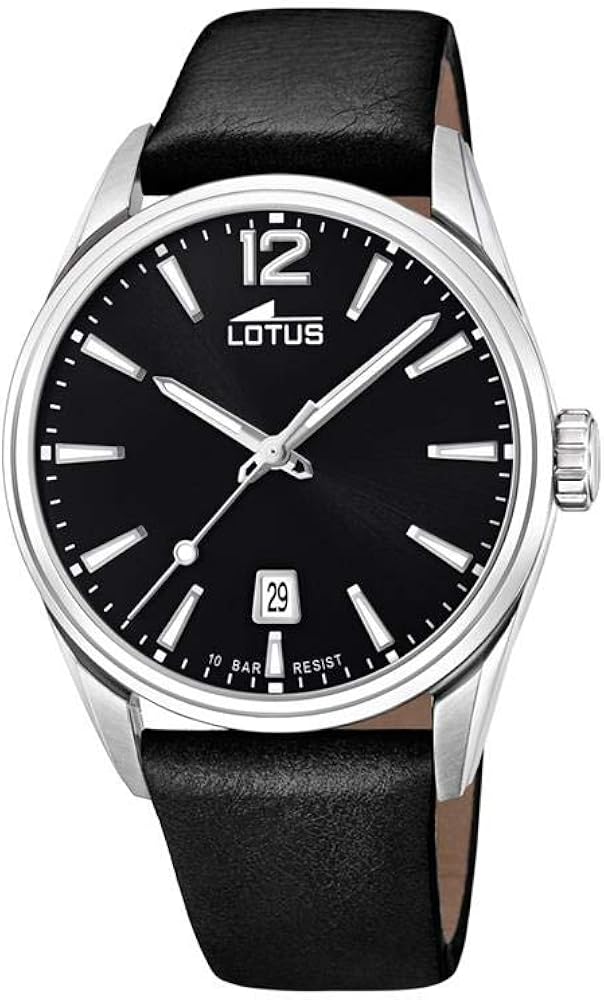 Precio Reloj Lotus Chrono 18693/3 para Hombre, Color Negro y Acero, Correa de Piel, Esfera de 42mm