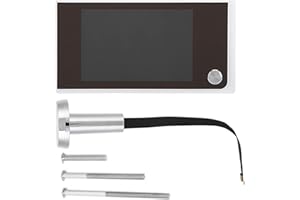 TOPINCN Door Bells for Homes,Classroom Doorbell,Doorbell for Classroom, Smart Video Door Peephole Viewer,HD Cat Eye Camera,3.5 inch LCD Color Screen 120 Degree Wide Angle View 24 Hours Monitoring