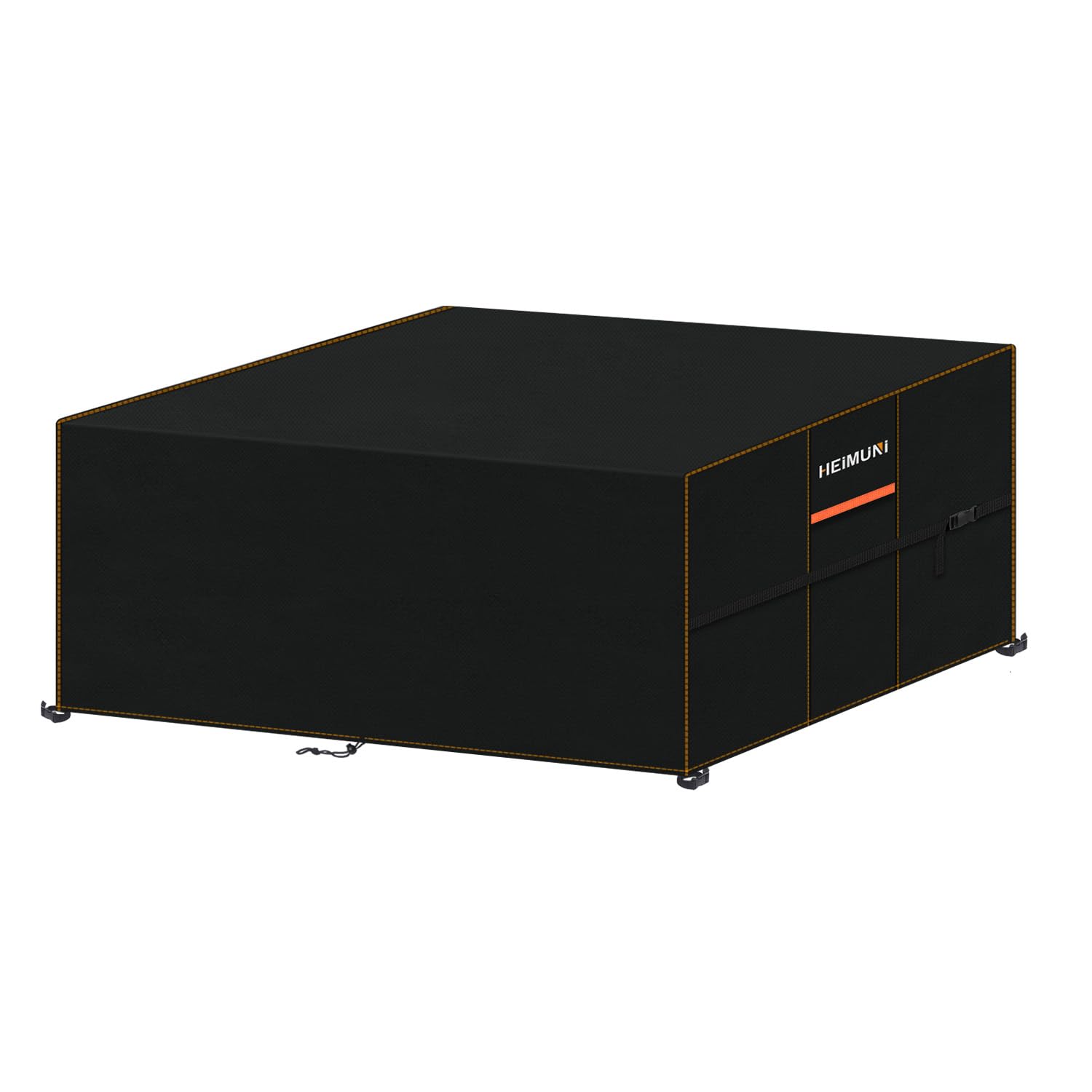 HEIMUNI Garden Furniture Covers Waterproof, 180x130x90cm Rectangular Patio Table Cover Anti-UV with Air Vent and Drawstrings Outdoor Furniture Covers for Outside Garden Furniture, Table and Chairs