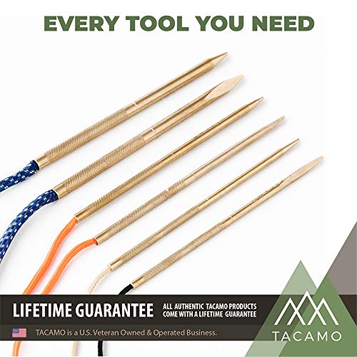 TACAMO 7Piece Professional Brass Paracord FID Lacing Needle Set