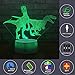 FlyonSea Dinosaur Light,Dinosaur Lamp,Dinosaur Night Light Kids 7 Colors Change Remote Control with Timer Optical Illusion Kids Lamp As a Gift Ideas for Boys or Kids (Velociraptor)
