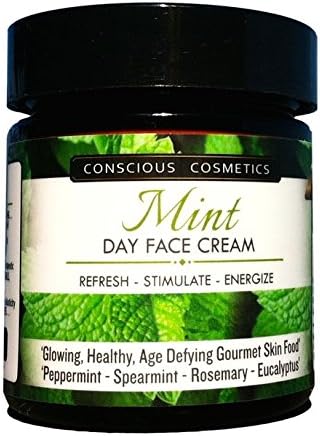 Conscious Cosmetics | MINT & COMPANY | Day Face Cream | Spearmint & Rosemary | Rejuvenate - Restore - Balance - Moisturize - Pro Aging Beautifully