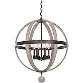 Kalco 506851FG Harper Pendant, 6-Light 360 Total Watts, Florence Gold