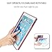 iPad Keyboard Case 9.7 for iPad 2018 (6th Gen) - 2017 (5th Gen) - iPad Pro 9.7 - iPad Air 2 & 1, 7 Color Backlit Keyboard Case/360 Rotate Wireless/BT Keyboard Case with Auto Sleep/Wake (Rose Gold)