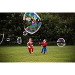 WOWMAZING-Unicorn-Giant-Bubble-Kit-Incl-Wand-2-Big-Bubble-Concentrate-Pouches-and-8-Sun-Activated-Magical-Stickers-Outdoor-Toy-for-Kids-Girls-Bubbles-Made-in-The-USA