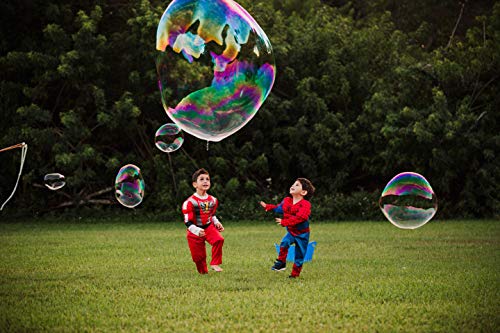 WOWMAZING Giant Bubbles Solution Concentrate - Making Ginormous Bubbles (6 Pouches) - Just Add Water - Made in USA