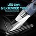 Car Vacuum, DawnFavor DC 12V 120W Strong Suction Car Vacuum Cleaner, 7000 Pa High Power Portable Hand-held Wet&Dry Use Auto Vacuum with Stainless Steel HEPA Filter, Car Cleaner with LED Light&16.4 FT