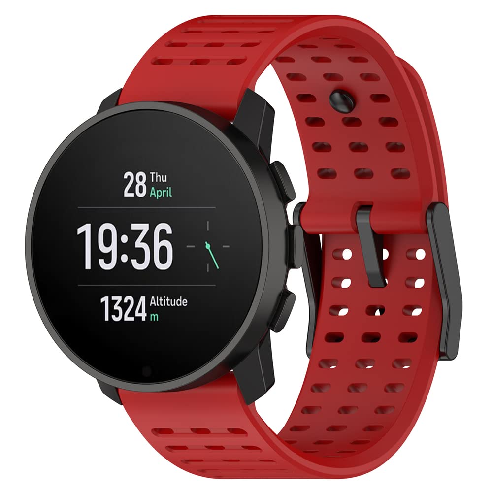 Tyogeephy Straps for Suunto 9 peak pro/Vertical/Urband 7/ATHLETIC 1, Replacement Bracelet in Anti-Lost Silicone Designed Fitness Tracker Accessories