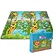 Kids Foldable Play Mat by BMyBaby - Portable Baby Play Mat for Picnic Garden Nature and More - Non-Toxic Waterproof Stain-Resistant