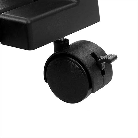 Fieuocs Otros móvil de Escritorio del Ordenador Floor Caja de laminación Ruedas Ajustable del sostenedor Ancho Torre PC (Negro),Puedo Hacerlo (Color : Negro)