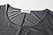 LARACE Lanmo Women Plus Size 3/4 Sleeve Tunic Tops Loose Basic Shirt (3X, Deep Gray)